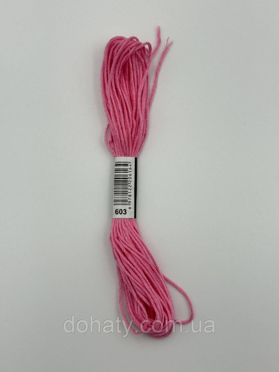 Нитки муліне 603 Журавлинний середній - рожево-червоний для вишивання, фото 1
