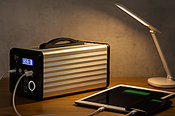 Мобільна зарядна станція колір-сріблястий Comleds SL92-358, 358 ВтЧ, 28Аг Li-Ion, 300 Вт Домашня електростанція