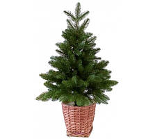 Ялинка 0.7 м лита зелена  №16 у горщику із лози штучна