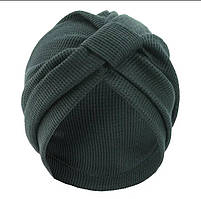 Жіночий еластичний тюрбан з вафельною текстурою і дихаючою тканиною (універсальний головний убір)