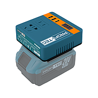 Акумуляторний інвертор напруги PROFI-TEC PCB1220 (ном. 100 Вт / макс. 120 Вт, 3×USB, розетка) без АКБ та ЗП