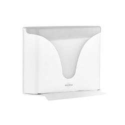 Диспенсер для паперових рушників Z-складання Elite міні білий пластик 200 рушників