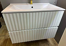 Тумба підвісна з умивальником "Еліт", біла Різні розміри