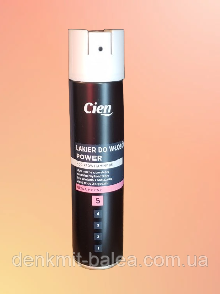 Лак Сила та Чудовість вашого волосся сильної фіксації Cien Power Lanier do Wlosow 400 мл, фото 1