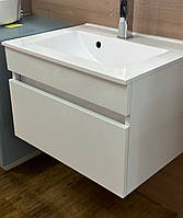 Тумба підвісна з умивальником "Еліт", біла Різні розміри