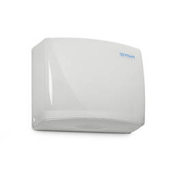 Диспенсер-тримач для одноразових рушників Z-складання 200 рушників білий пластик