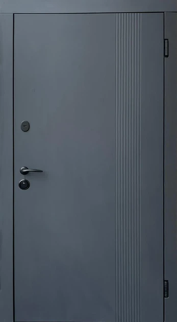 Вхідні двері Форт-М Комфорт Стиль антрацит/білий матовий 860х2050 мм