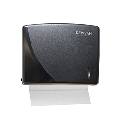 Диспенсер дозатор паперових рушників 200 шт Z-складання чорний пластик