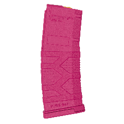 Магазин FIRE ON AR-30 5,56×45 NATO / .223 Rem — рожевий з жовтим подавачем