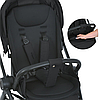 Коляска прогулянкова EL CAMINO CHLOE з реверсивним блоком ME 1191 Black Чорна, фото 9
