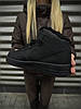 Зимові чоловічі кросівки Nike Air Force Black Winter high з хутром Найк Форс чорні шкіряні високі теплі, фото 4