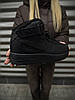 Зимові чоловічі кросівки Nike Air Force Black Winter high з хутром Найк Форс чорні шкіряні високі теплі, фото 6
