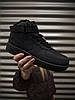 Зимові чоловічі кросівки Nike Air Force Black Winter high з хутром Найк Форс чорні шкіряні високі теплі, фото 2