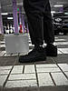 Зимові чоловічі кросівки Nike Air Force Black Winter high з хутром Найк Форс чорні шкіряні високі теплі, фото 8