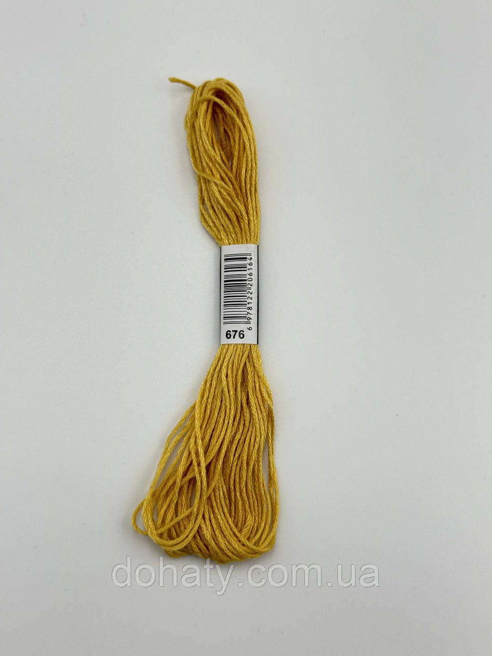 Нитки муліне 676 Світлий бурштиновий - бежево-жовтий для вишивання, фото 1