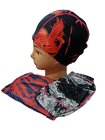 Шапочка для плавання дитяча з малюнком, тканинна