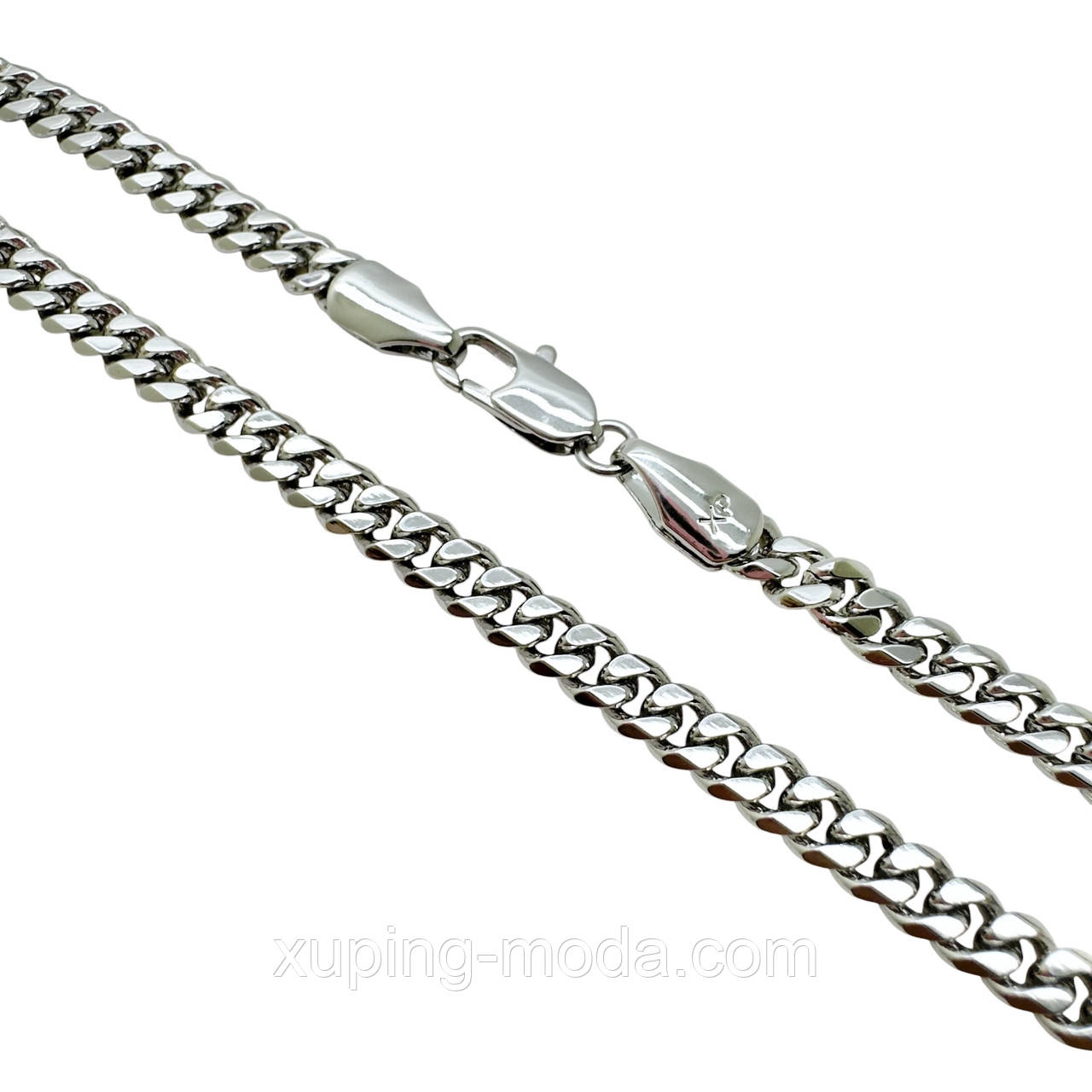 60 см х 5 мм. Ланцюжок ксюпінг. Родій, фото 1