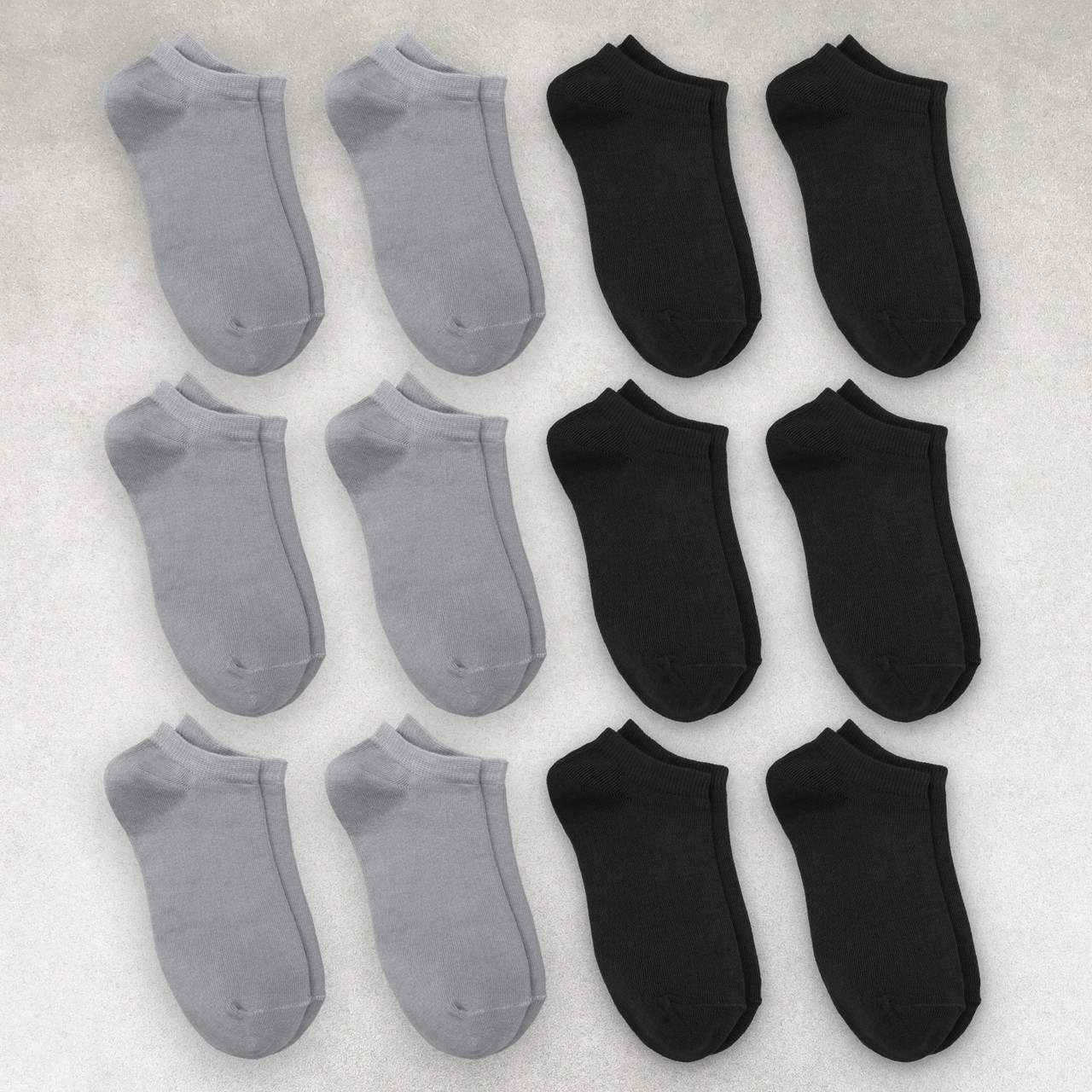 Шкарпетки жіночі 12 пар «Black&Grеy» короткі бавовна преміум сегмент розмір 35-38, фото 1