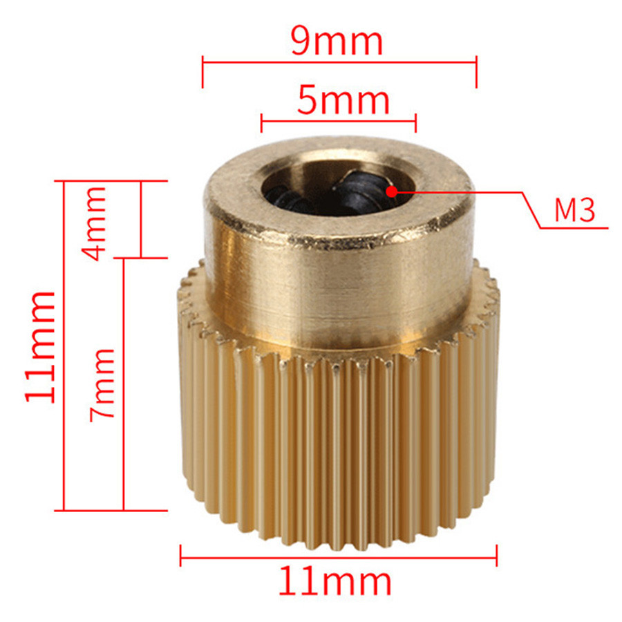 MK8 Brass Gear 40 Teeth