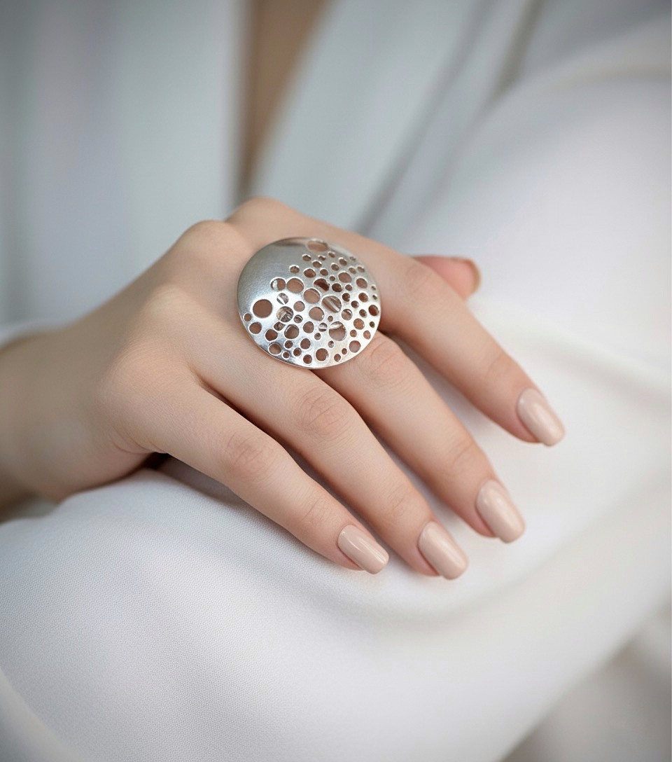 Жіноча срібна каблучка, фото 1