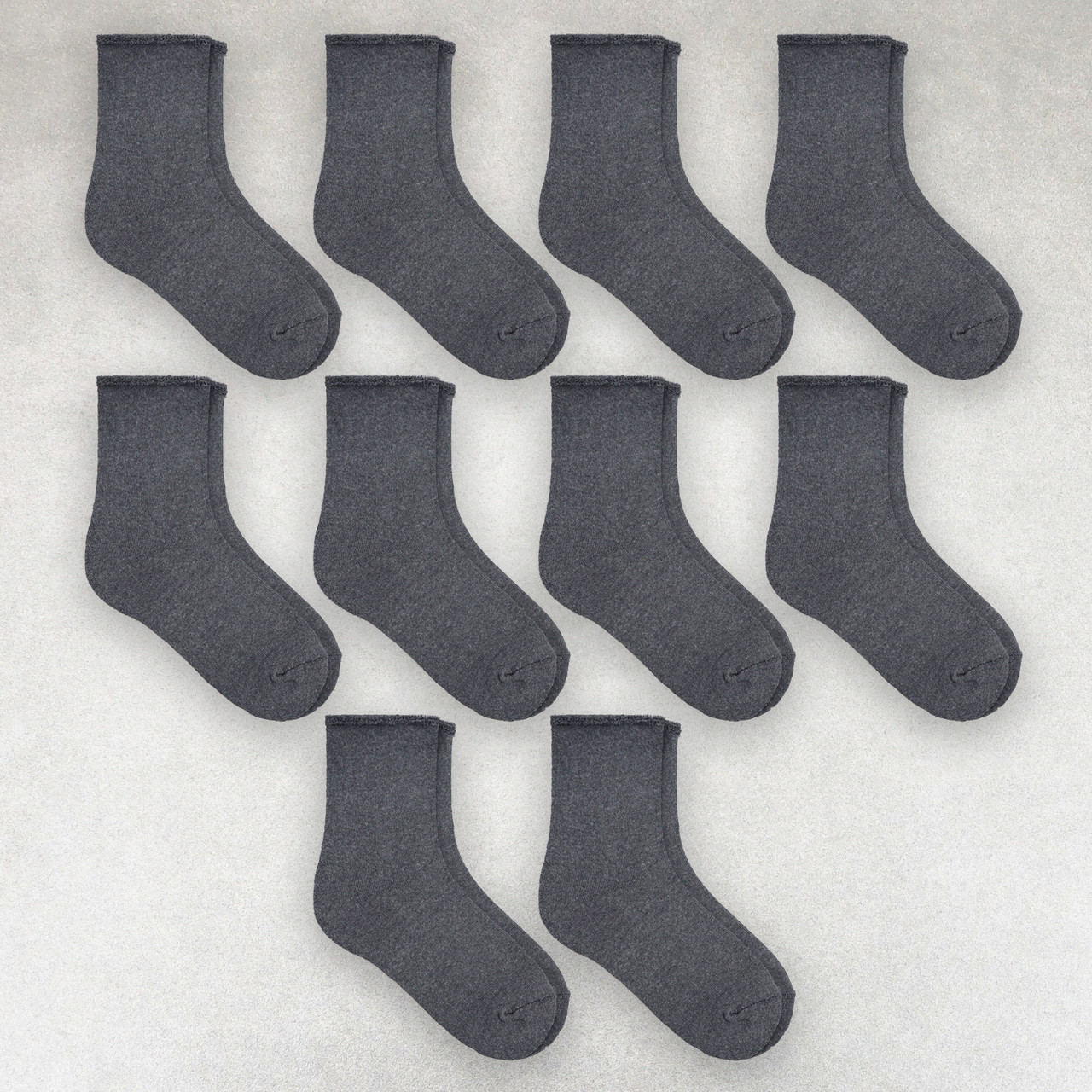 Шкарпетки зимові медичні жіночі 10 пар (без резинки) «Сірі» розмір 37-42 арт.354.10, фото 1