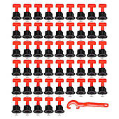 Система вирівнювання плитки клиняча затискачі ручки 50