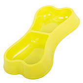 Миска пластикова для собак кішок подвійна 150 мл х 2