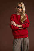Джемпер жіночий базовий однотонний, колір марсала. Модель 2865 Trikobakh