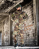 Тактичний костюм осінь мультикам софтшел військова форма водовідштовхувальна multicam тактична softshel