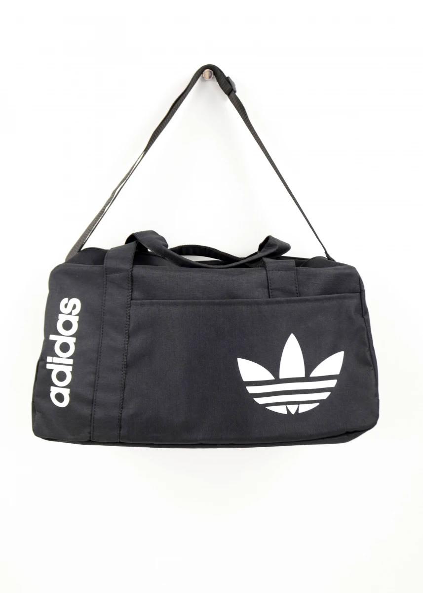 Adidas Oxford 1000D - спортивна чорна сумка з білим логотипом