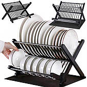 Двоярусна таця для зливання води складана таця стояча велика