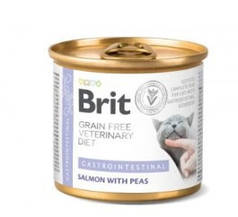 Brit Veterinary Diet Gastrointestinal Salmon with Pea Вологий корм для собак при захворюванні ШКТ, лосось 400г