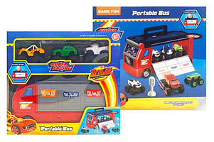 Автовоз Автобус Вспиш з машинками 828-80