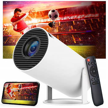 Смарт проектор 4К, з WiFi та Bluetooth (Android 11) + Пульт, HY 300 / Портативний міні проектор для дому