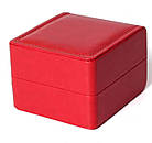 Подарункова коробка для браслетів і годинників червона. Стильний футляр із подушечкою й упаковкою, фото 5