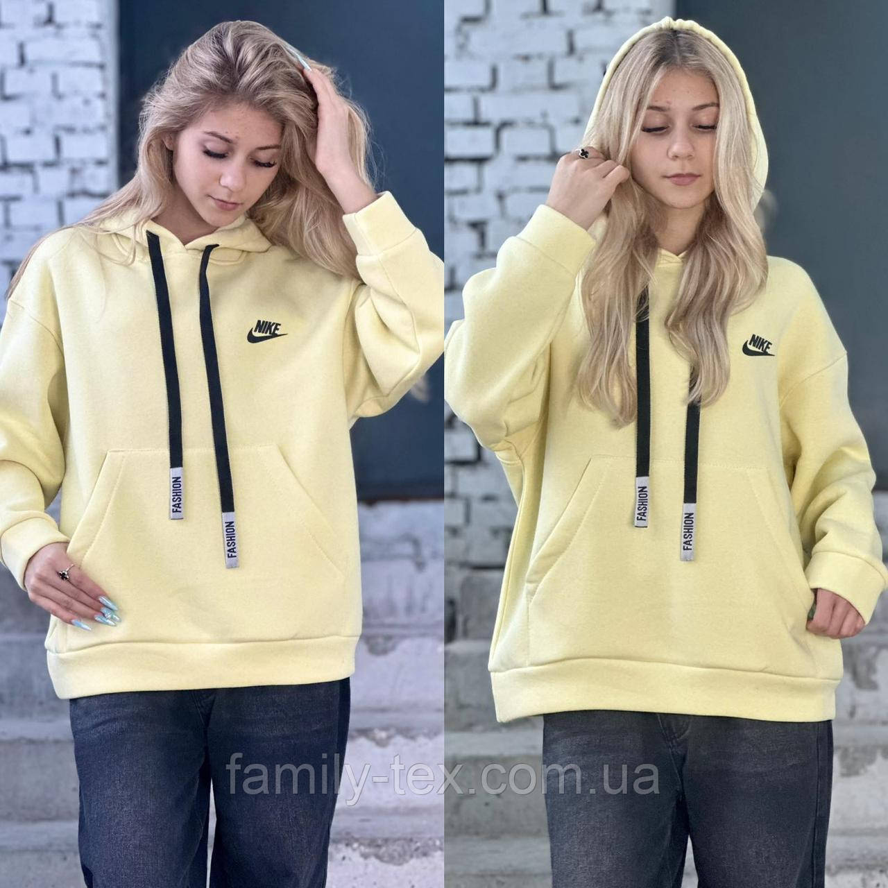 Тепле худі оверсайз для підлітків, розміри на рости 134 - 160 см, фото 1