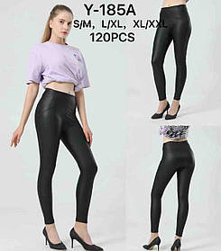 Лосини жіночі шкірзам оптом, S/M-XL/2XL рр., арт. Si-Y-185A