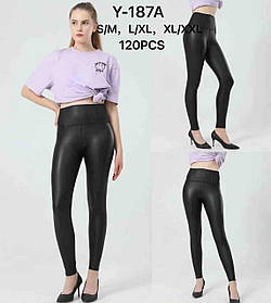 Лосини жіночі шкірзам оптом, S/M-XL/2XL рр., арт. Si-Y-187A