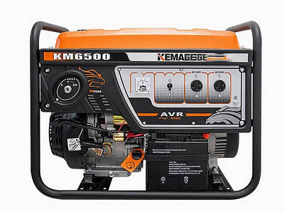 Бензиновий генератор KEMAG KM6500 8 кВт, 4-тактний двигун, однофазний, 30 л