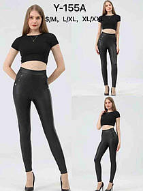 Лосини жіночі шкірзам оптом, S/M-XL/2XL рр., арт. Si-Y-155A