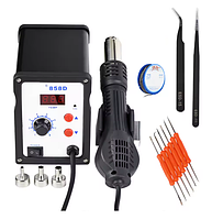 Термоповітряна паяльна станція Supernic 858D з термофеном для ремонту електроніки та паяння компонентів
