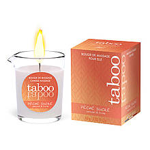 Масажна свічка для жінок з ароматом нектарину Ruf Taboo Peche Sucre, 60 г