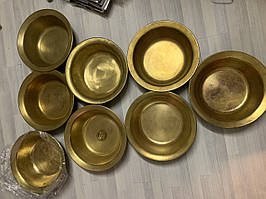 Кухонна мийка, умивальник, рукомийник, раковина із мідного/латунного тазу