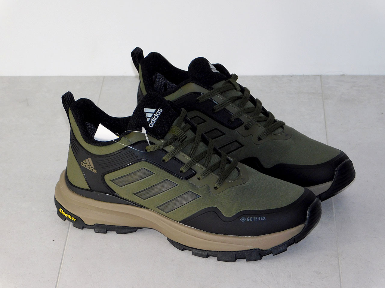 Кросівки чоловічі термо зимові чорні з зеленим, фото 1