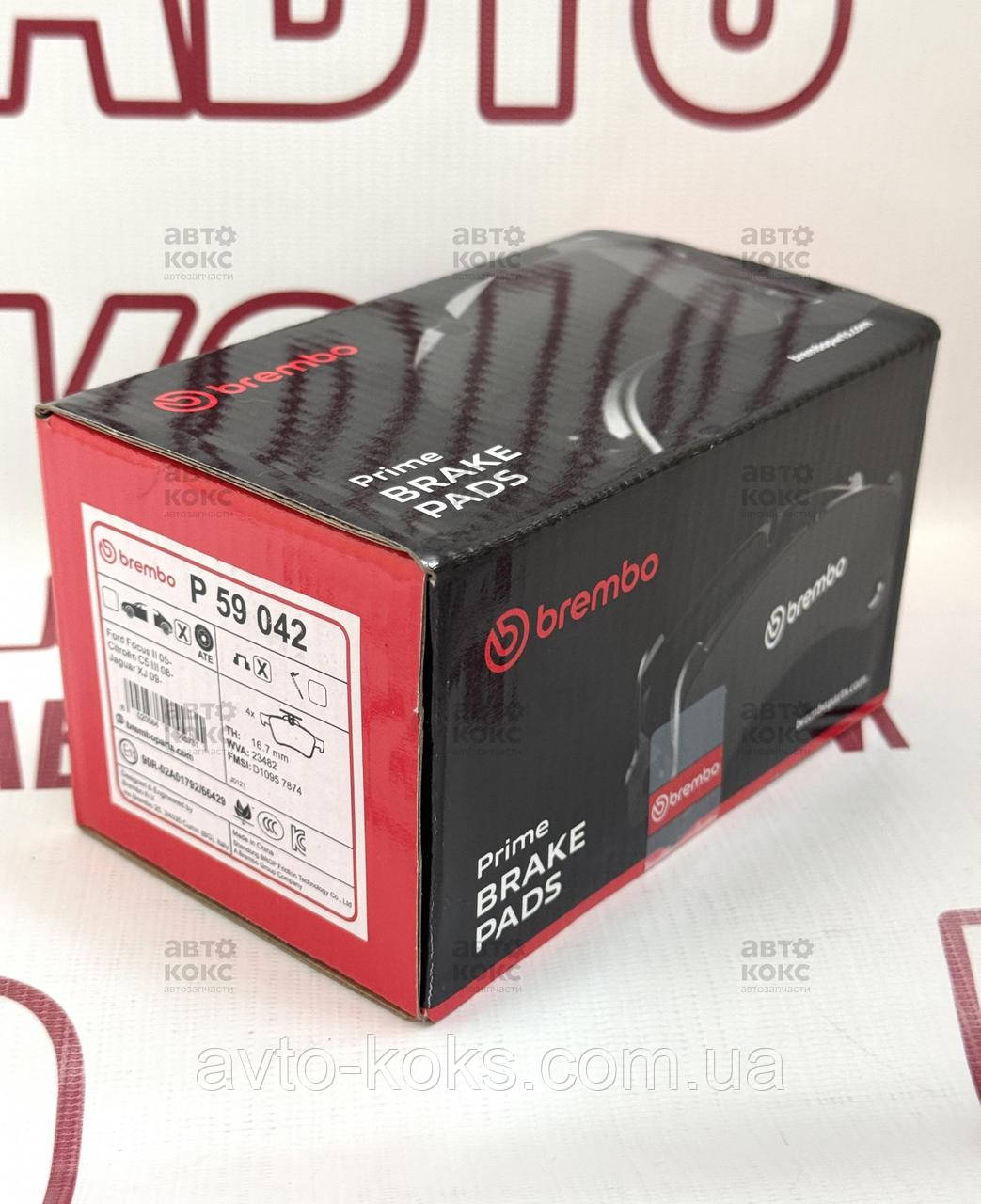 Brembo P59042 Гальмівні колодки задні Ford Focus C-Max Transit 1.4-2.5, фото 1