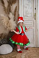 «Ельф новорічний» карнавальний костюм для дівчинки. Дитячий костюм Ельфа для дівчинки