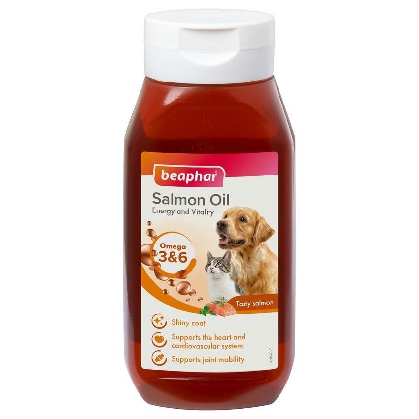 Лососева олія Salmon Oil Beaphar для котів та собак, 430 мл