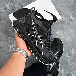 Зимові чоловічі кросівки Asics Gel-Kahana 8 winter Grey Взуття Асікс Гель Кахана з хутром теплі високі сірі на зиму