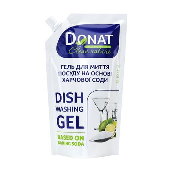 Засіб для миття посуду Donat 1л (дой-пак), фото 1