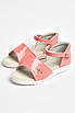 Босоніжки дитячі темно-рожевого кольору на ліпучці 204363T Безкоштовна доставка, фото 2